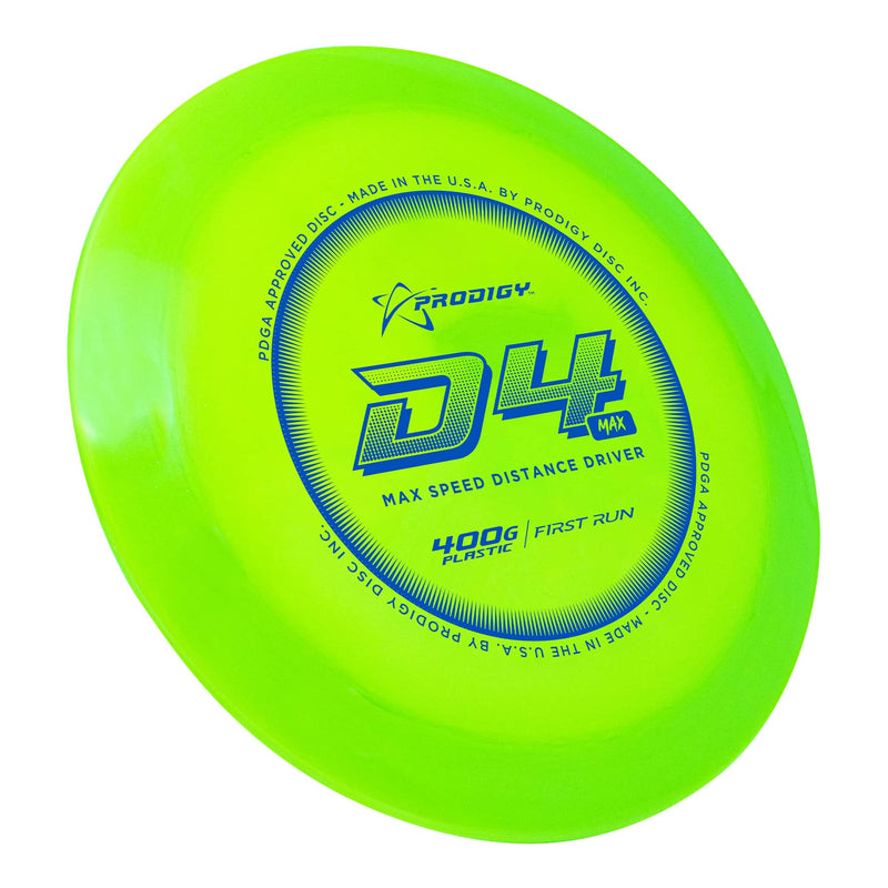 Prodigy D4 Max Distance Driver - 400G Plastic - First Run Stamp